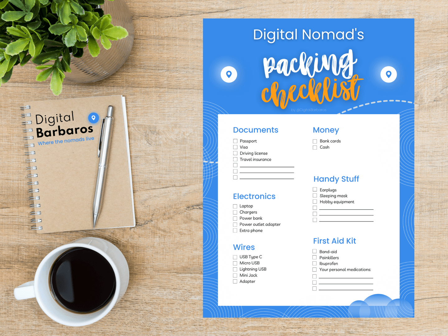 Digital Nomad Trip Packing Checklist